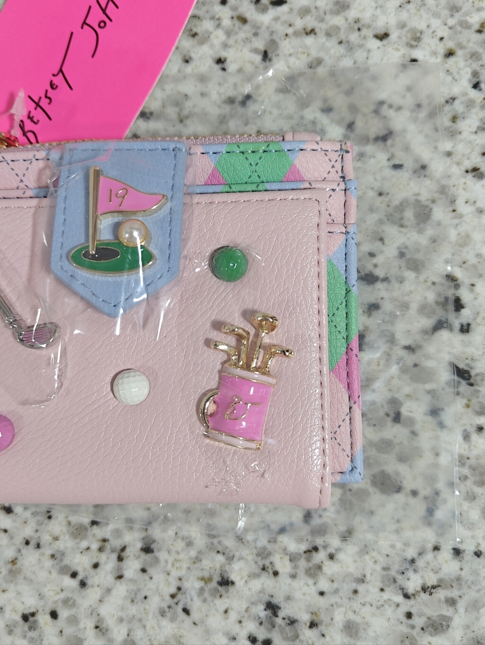 Betsey johnson golf wallet (19th Hole Wallet Pink) - Picture 3 of 11
